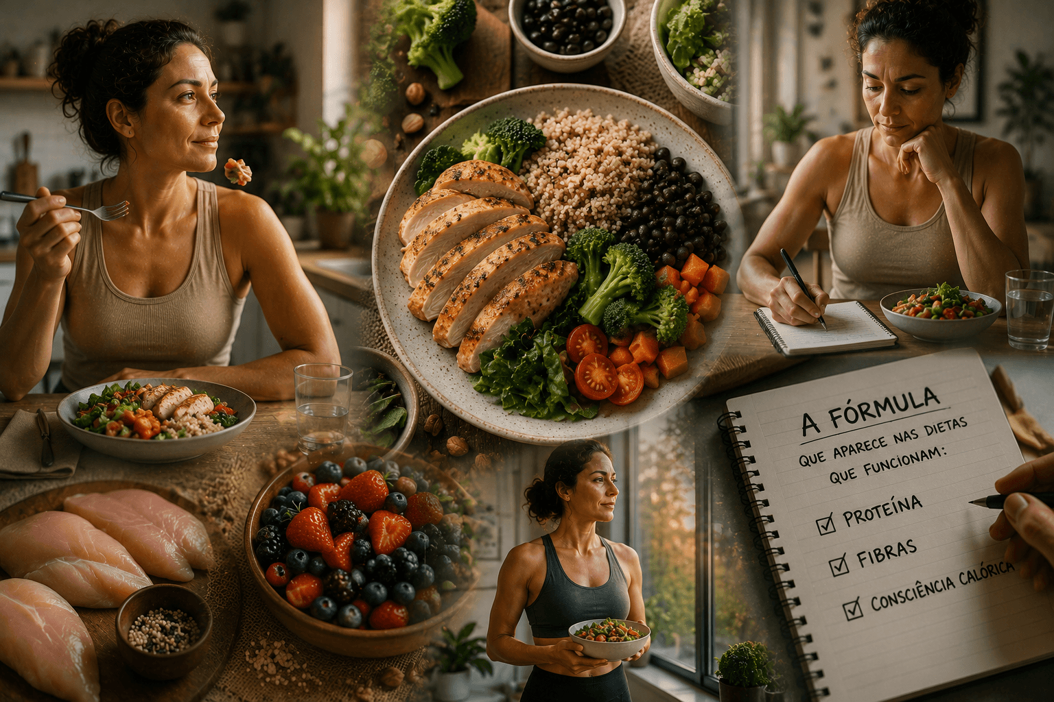 A fórmula que aparece nas dietas que funcionam: proteína, fibras e consciência calórica