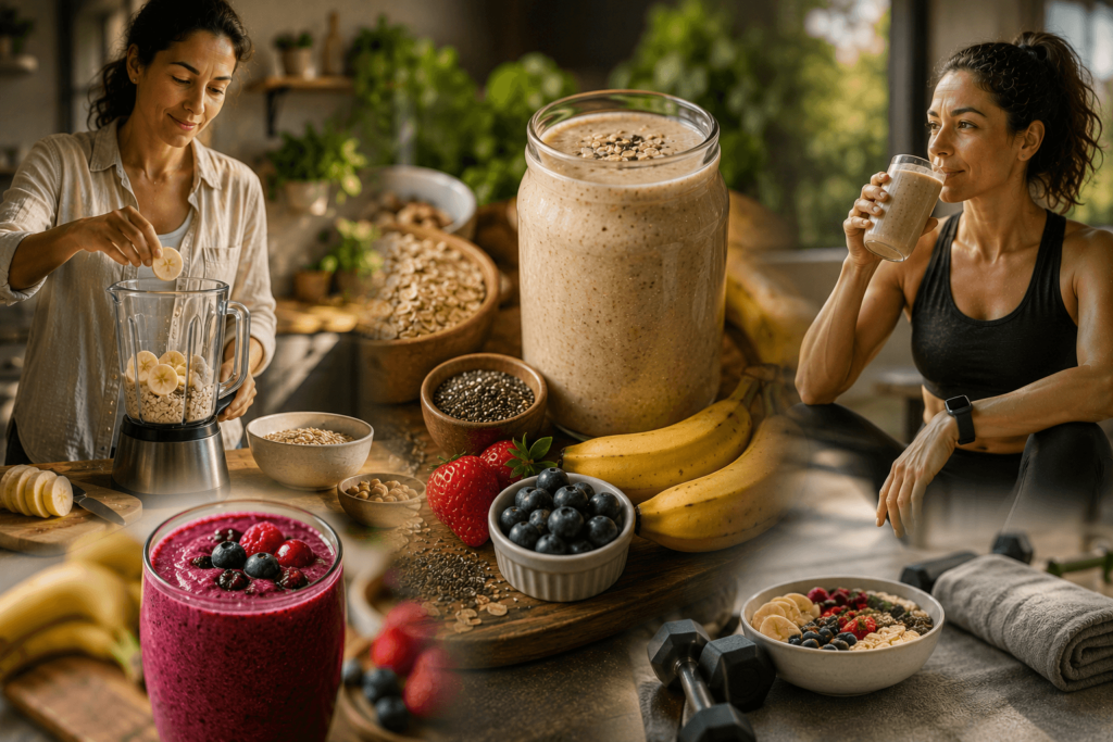 Banana batida aumenta muito a glicose? Smoothie não é a mesma coisa que suco