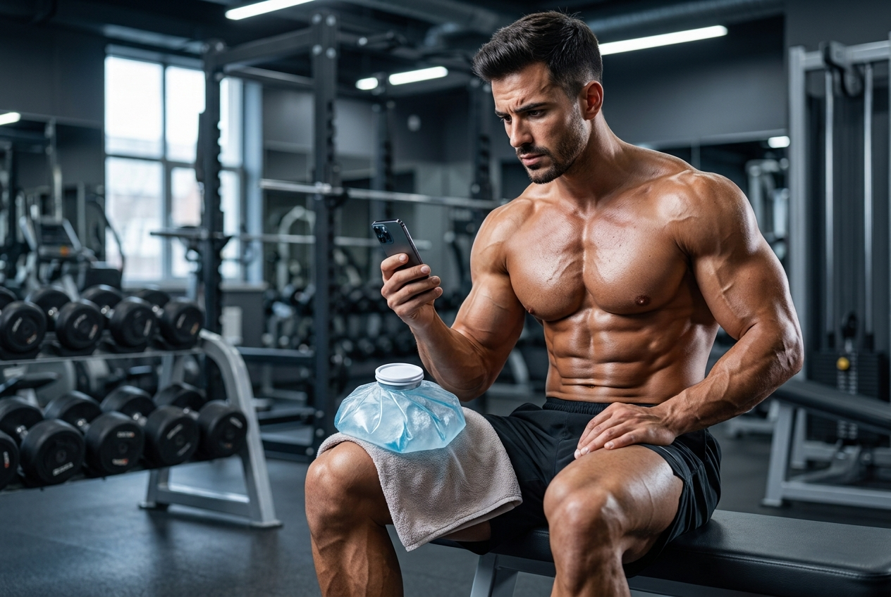 Aplicar gelo após o treino realmente prejudica o crescimento muscular?